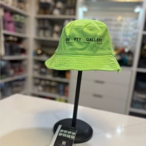 Off-White Lime Green Bucket Hat - Special Edition